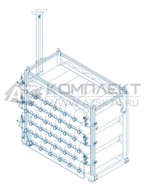Блок аккумуляторов газа  Блок аккумуляторов газа