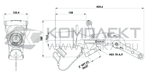 Топливозаправочный кран BANLAW BNM 800 