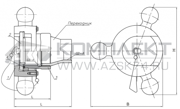 Муфта сливная МС-2Н 